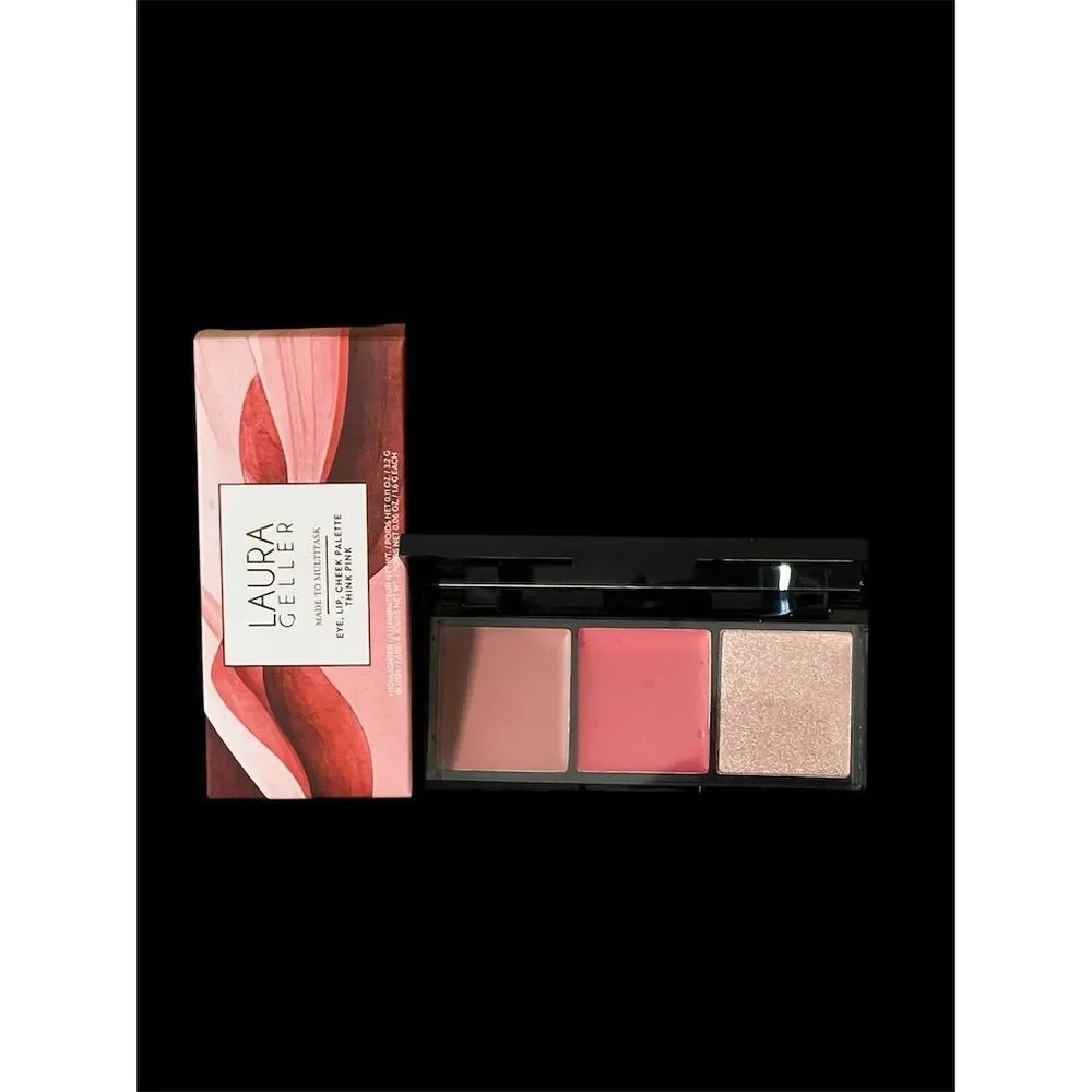 Laura Geller 3-in-1 Eye Lip Cheek Palette Think Pink